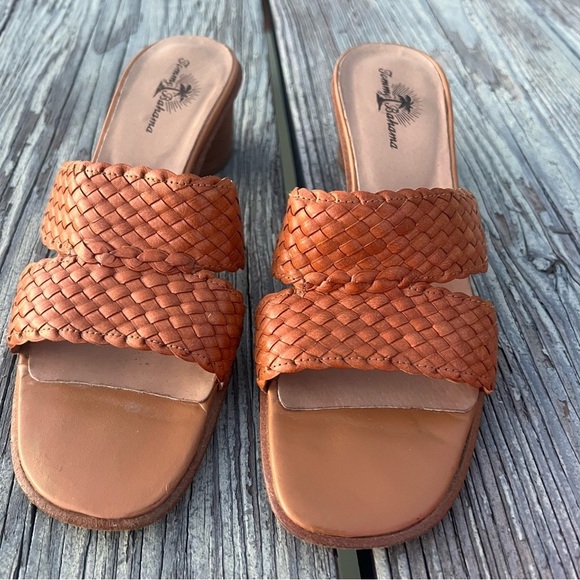 Tommy Bahama Caramel Brown Braided Women Summer Sandals size 9M - Picture 2 of 7